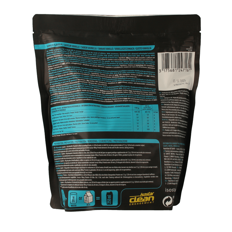Isostar Whey protein vanilla 570 Gram - DrogistWereld