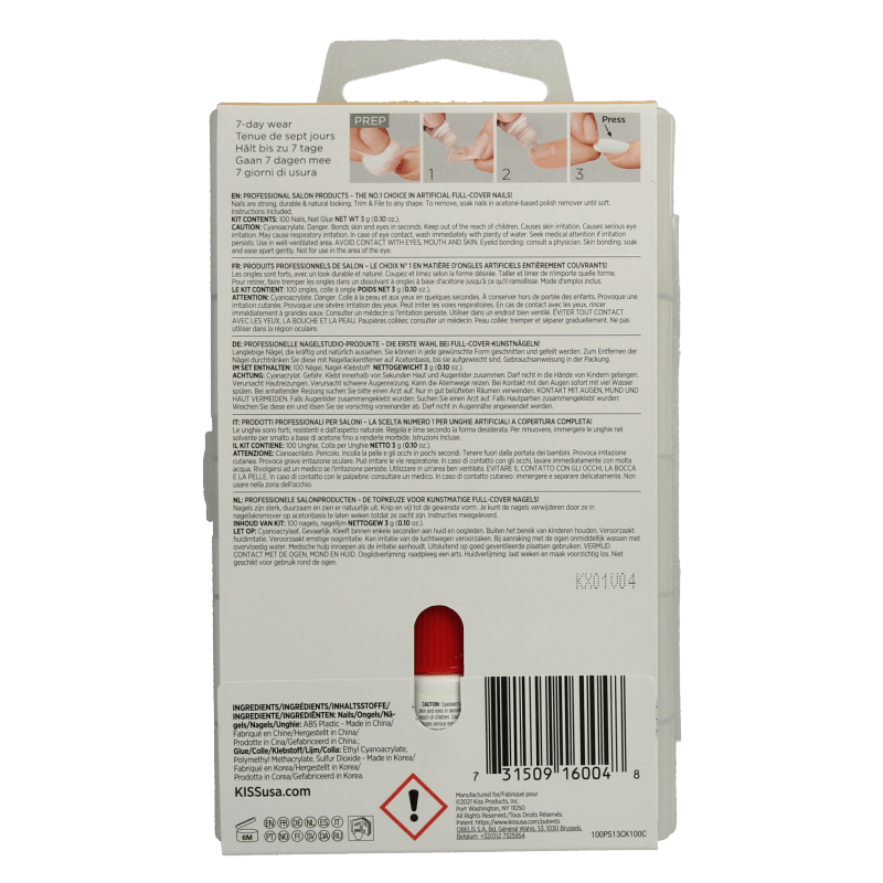 Kiss Full cover nails oval 70 Milliliter - DrogistWereld