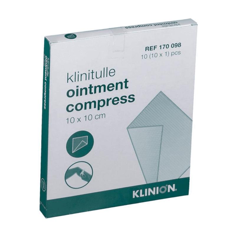 Klinion Klinitulle zalfkompres 10 x 10 10 Stuks - DrogistWereld