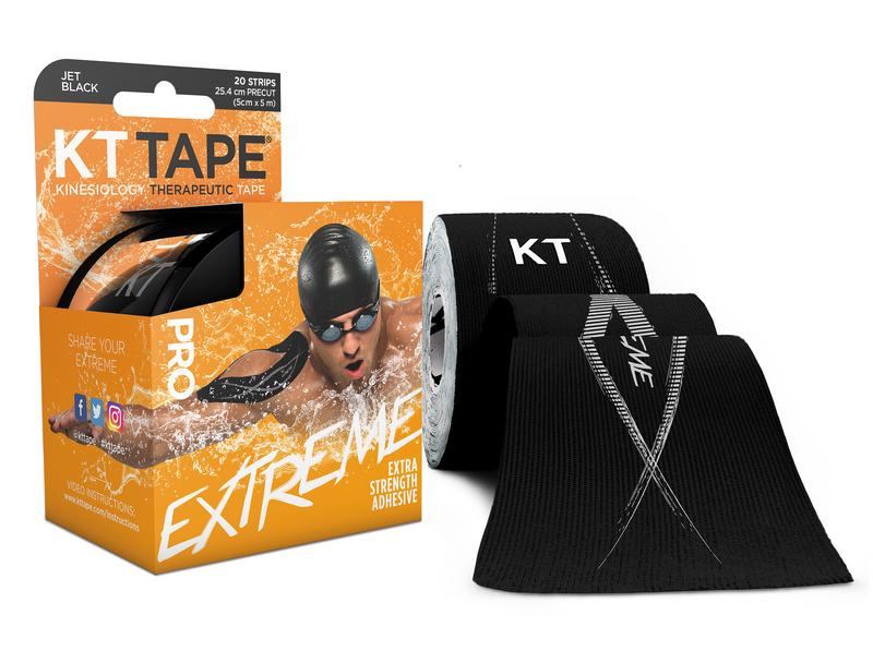 KT Tape Pro extreme precut 5 meter zwart 20 Stuks - DrogistWereld