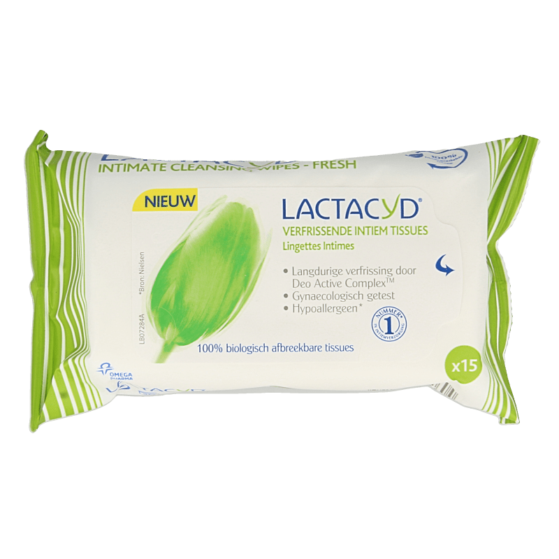 Lactacyd Tissues verfrissend 15 Stuks - DrogistWereld
