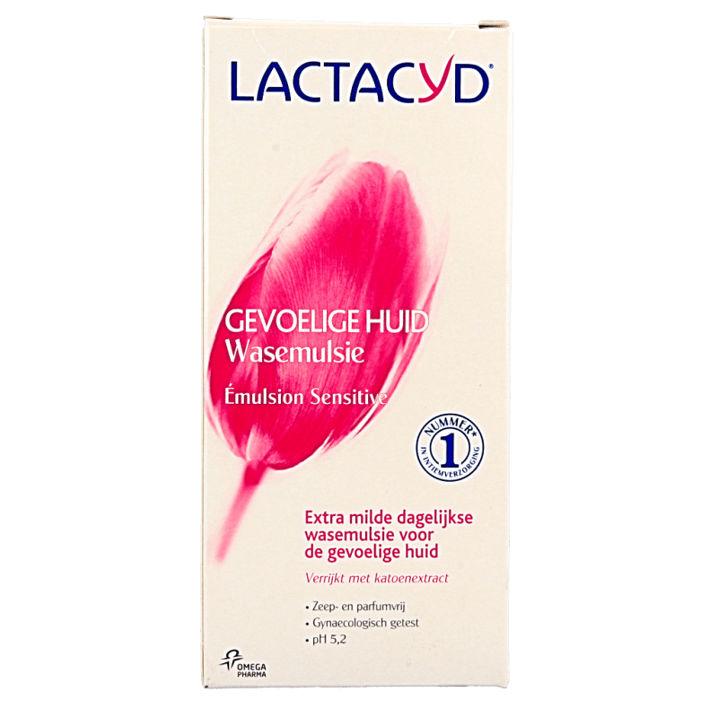 Lactacyd Wasemulsie gevoelige huid 200 Milliliter - DrogistWereld