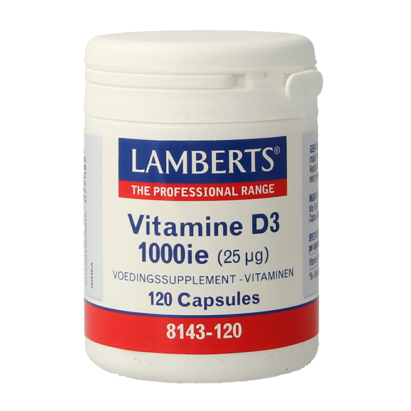 Lamberts Vitamine D3 1000IE/25mcg 120 Capsules - DrogistWereld