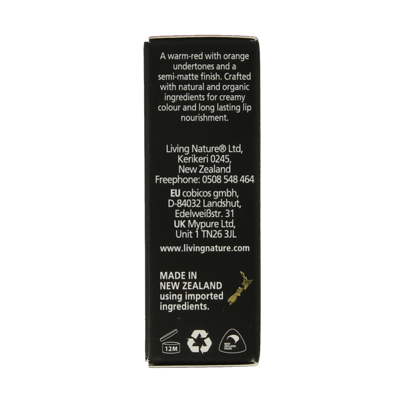 Living Nature Lippenstift wild fire 3.9 Gram - DrogistWereld