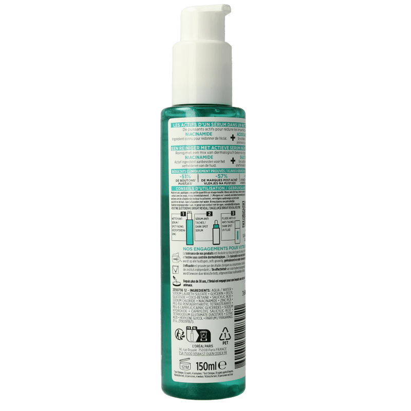 L'Oreal Paris Bright reveal dark spot reiniging 150 Milliliter - DrogistWereld