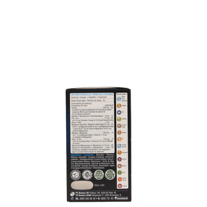 Lucovitaal Calcium magnesium botformule 60 Tabletten - DrogistWereld