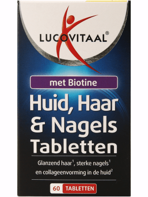 Lucovitaal Huid haar nagels met biotine 60 Tabletten - DrogistWereld