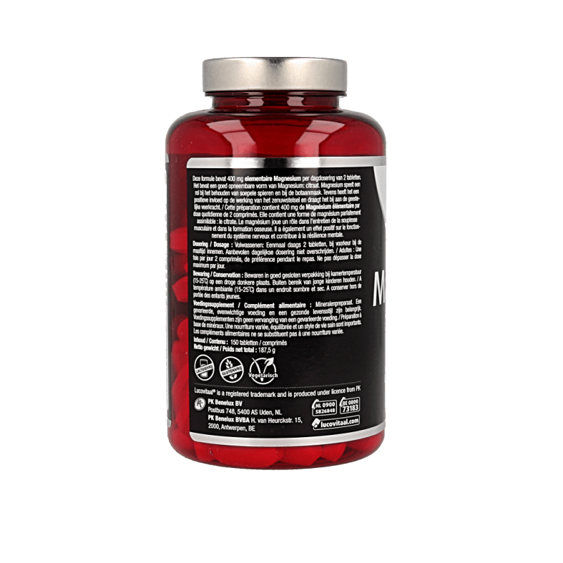 Lucovitaal Magnesium citraat 400mg 150 Tabletten - DrogistWereld