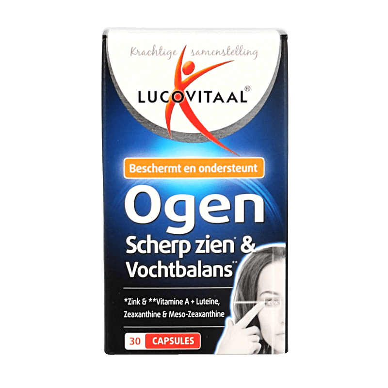 Lucovitaal Ogen scherp zien & vochtbalans 30 Capsules - DrogistWereld