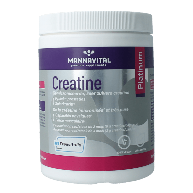 Mannavita Creatine platinum 408 Gram - DrogistWereld
