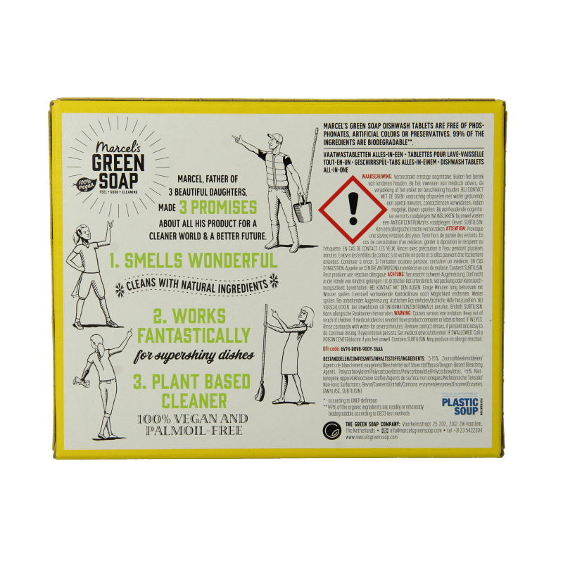 Marcel's Green Soap Vaatwas tabletten 25 Stuks - DrogistWereld