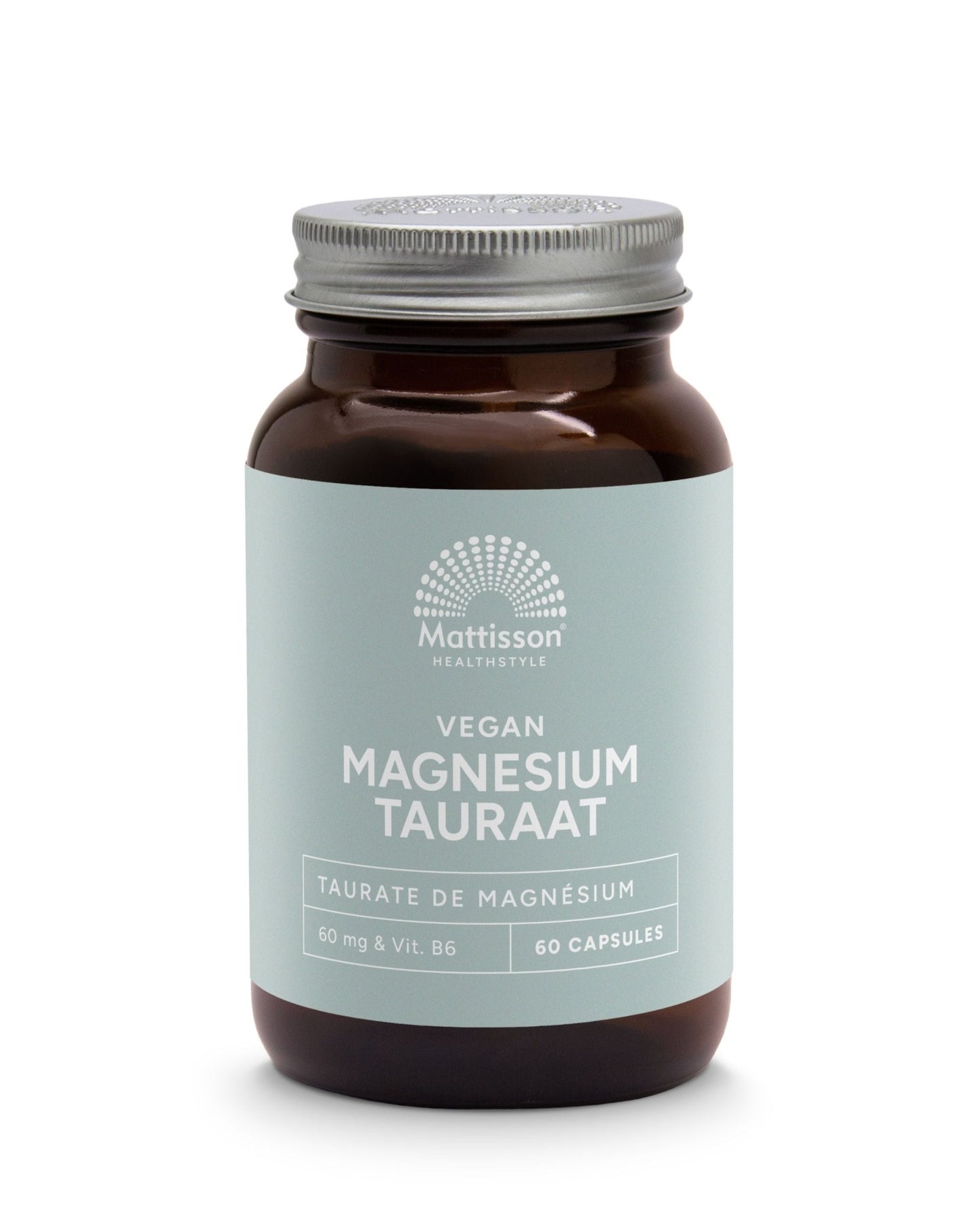 Mattisson Magnesium tauraat met p - 5 - p 60 Vegetarische capsules - DrogistWereld