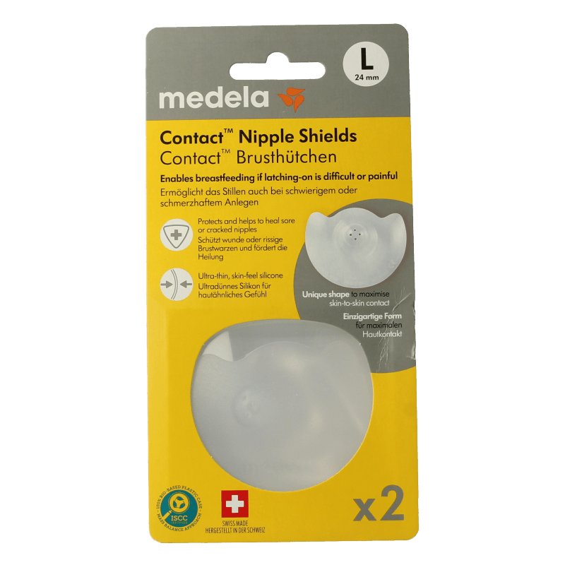 Medela Contact tepelhoedjes maat L 1 Paar - DrogistWereld