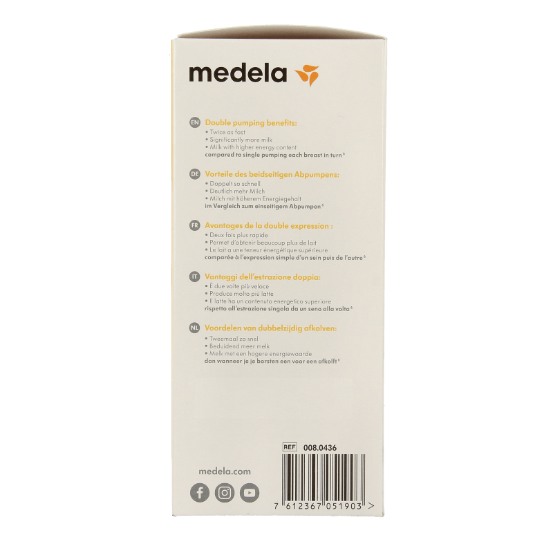 Medela Symphony afkolfset dubbel L 1 Set - DrogistWereld