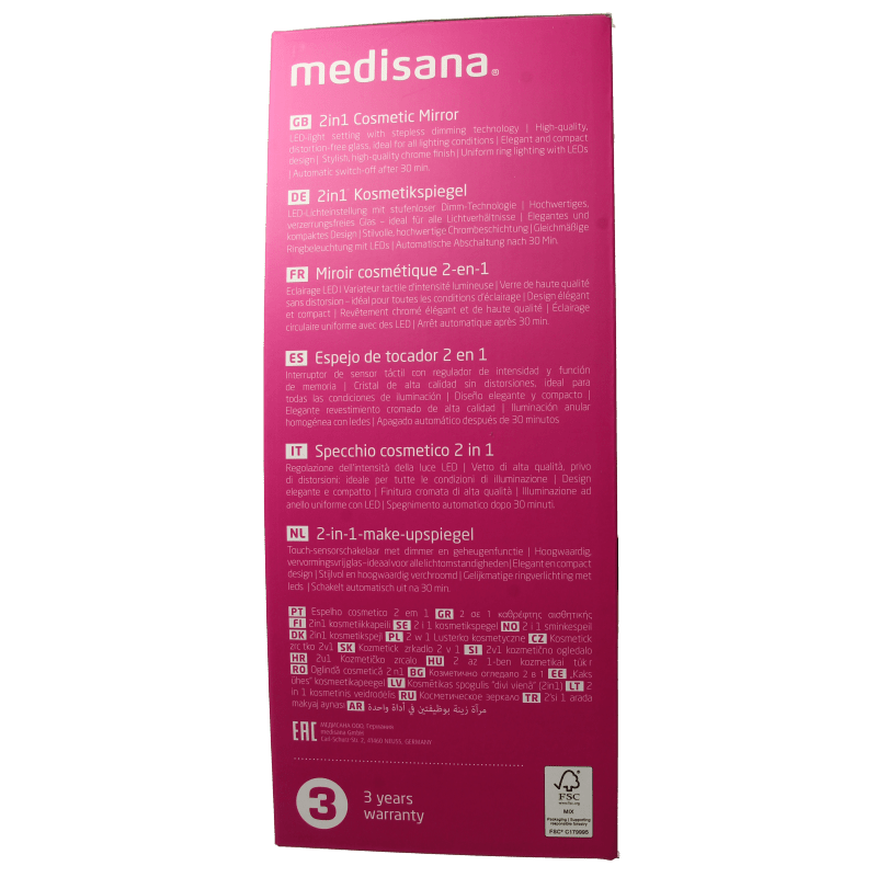 Medisana Cosmeticaspiegel 3 in 1 CM844 1 Stuks - DrogistWereld