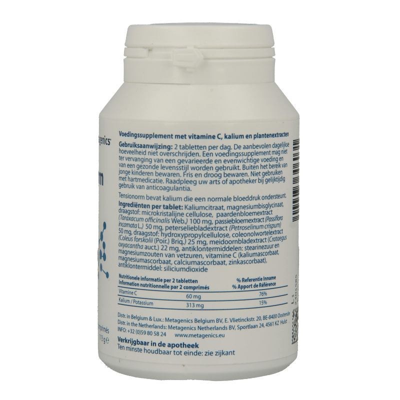 Metagenics Tensionorm 90 Tabletten - DrogistWereld