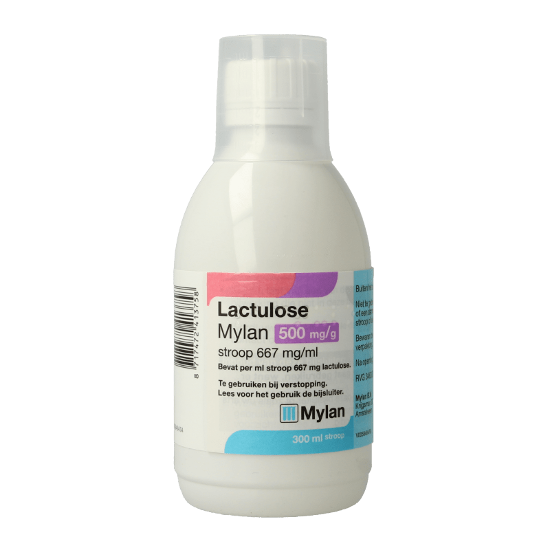 Mylan Lactulose stroop 500mg 300 Milliliter - DrogistWereld