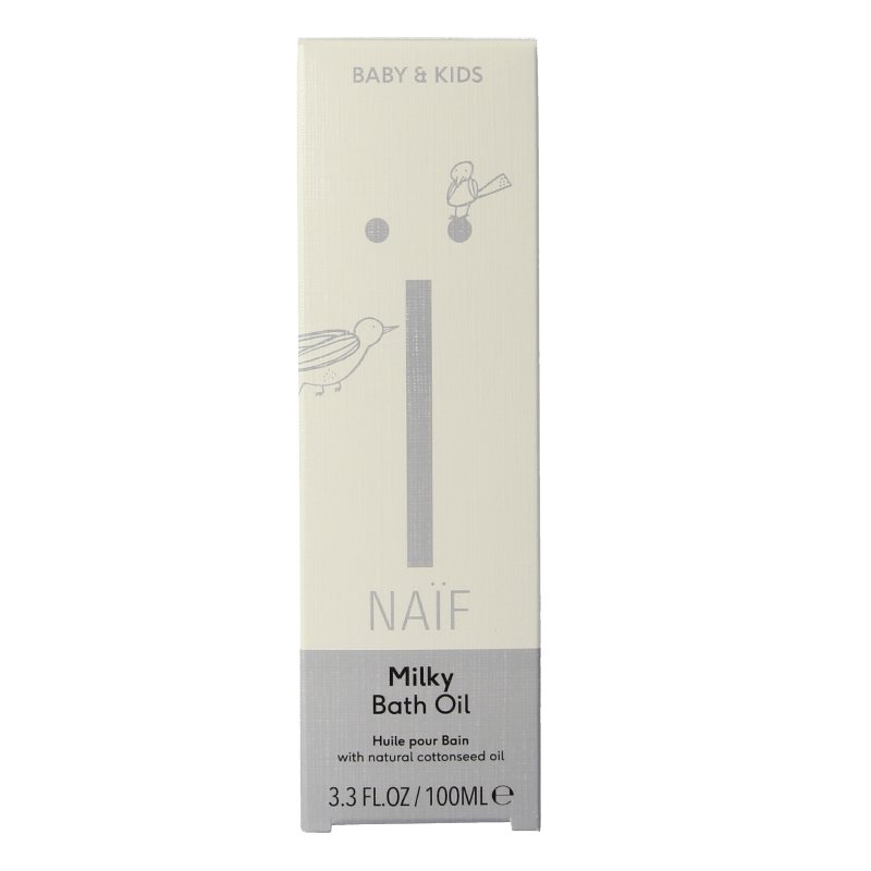 Naif Baby & kids milky bath oil 100 Milliliter - DrogistWereld