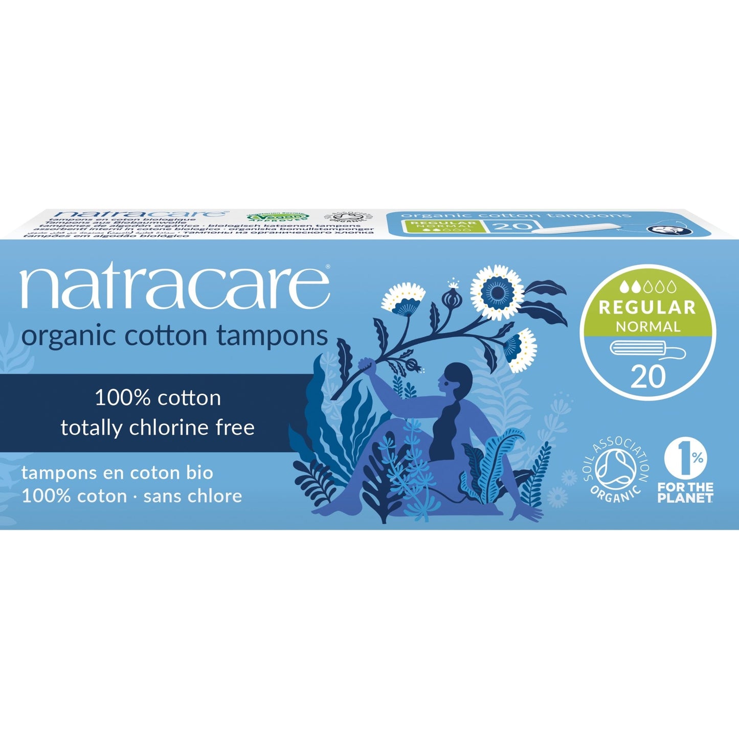 Natracare Tampons katoen normaal 20 Stuks - DrogistWereld