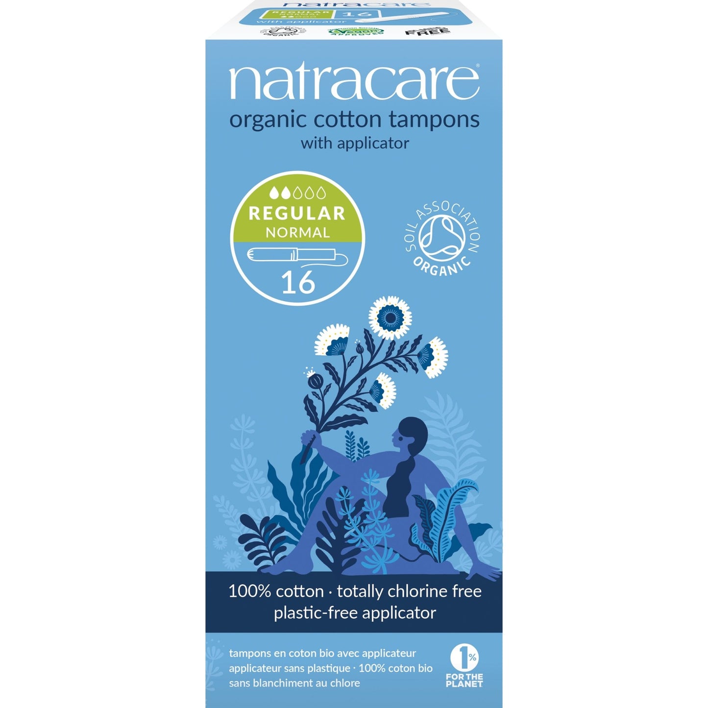 Natracare Tampons normaal met inbrenghuls 16 Stuks - DrogistWereld