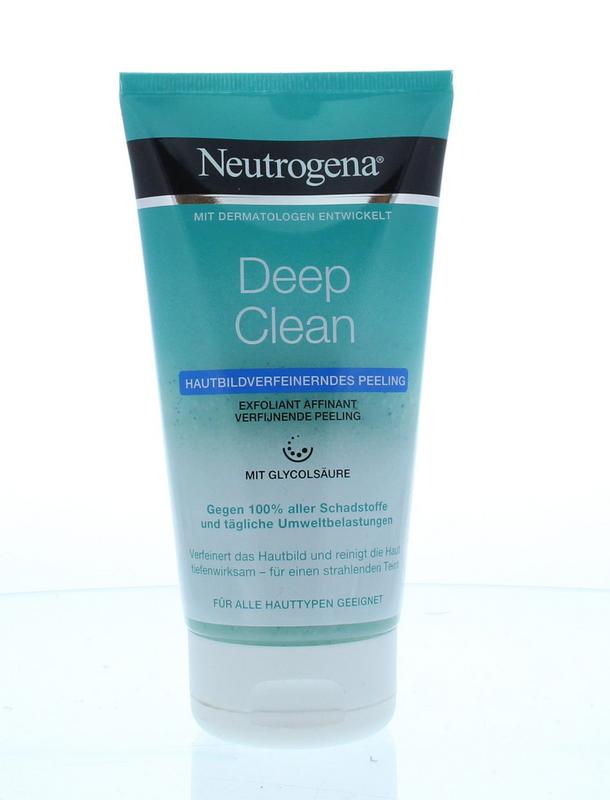 Neutrogena Deep clean verfijnende peeling 150 Milliliter - DrogistWereld