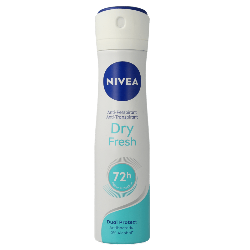 Nivea Deodorant dry fresh spray female 150 Milliliter - DrogistWereld