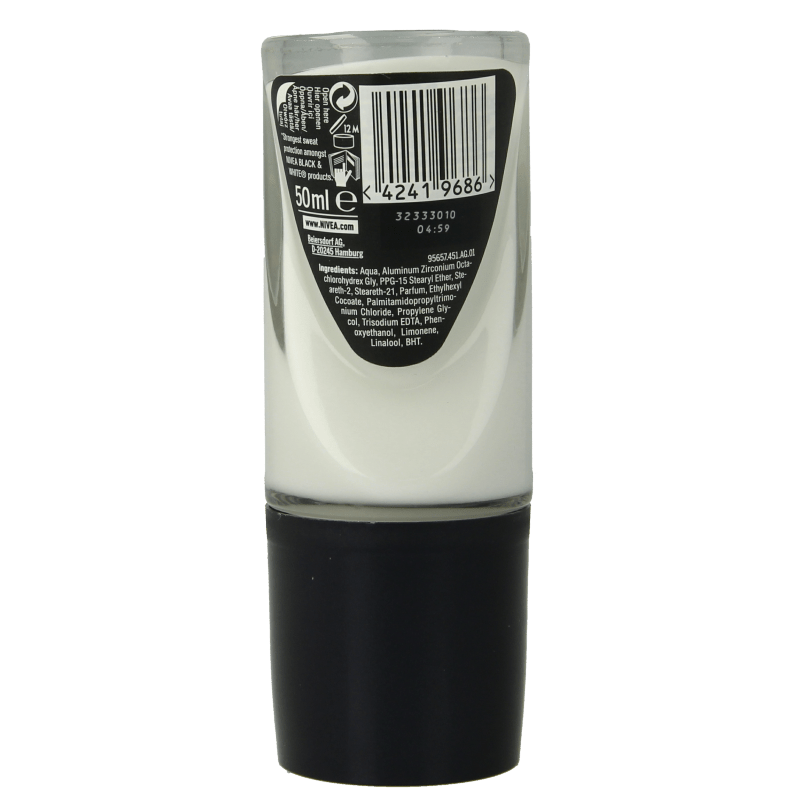 Nivea Men deodorant roller black & white max protection 50 Milliliter - DrogistWereld