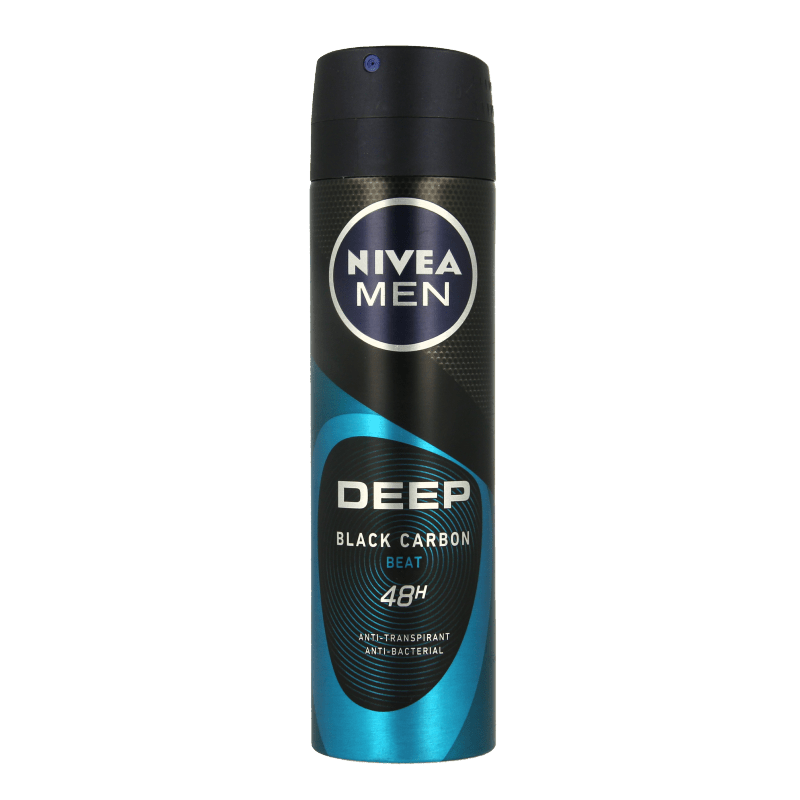 Nivea Men deodorant spray deep beat 150 Milliliter - DrogistWereld