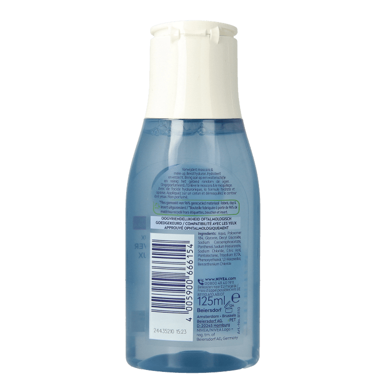 Nivea Oogmake - up remover extra mild 125 Milliliter - DrogistWereld