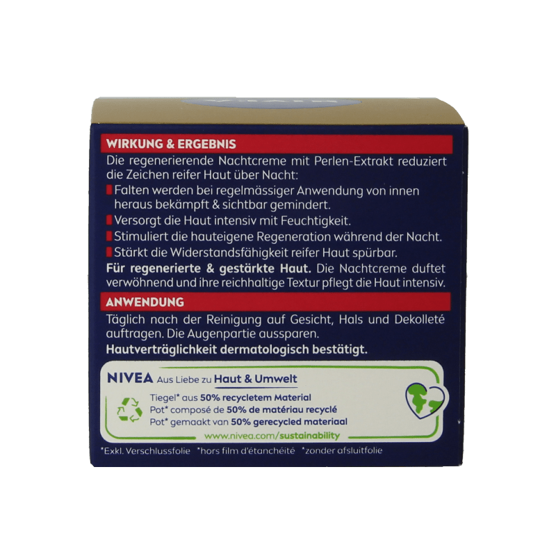 Nivea Vital revitaliserende nachtcreme 50 Milliliter - DrogistWereld