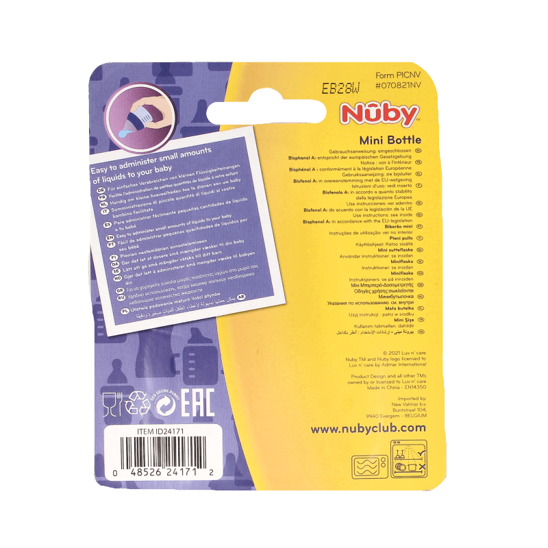 Nuby Mini flesje 15ml 0+ maanden 15 Milliliter - DrogistWereld