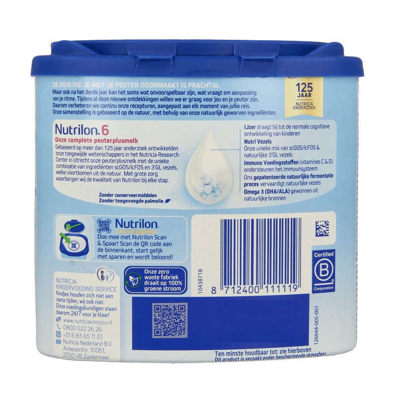 Nutrilon 6 Peutermelkplus melk poeder 400 Gram - DrogistWereld