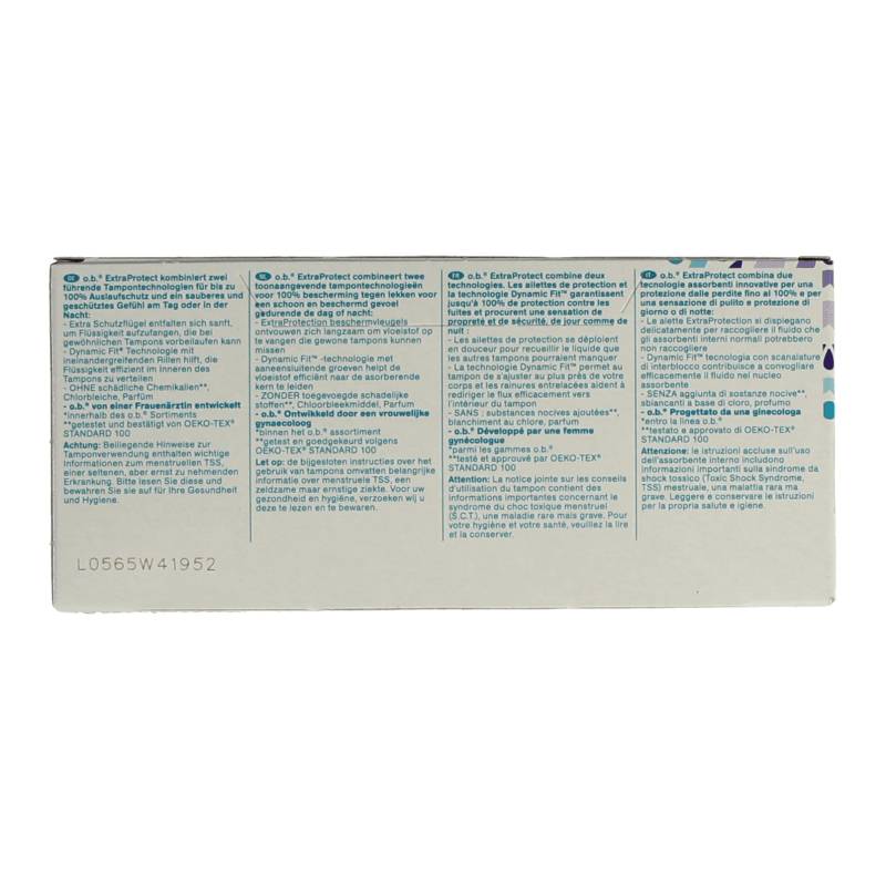 OB Tampons extra protect normal 16 Stuks - DrogistWereld