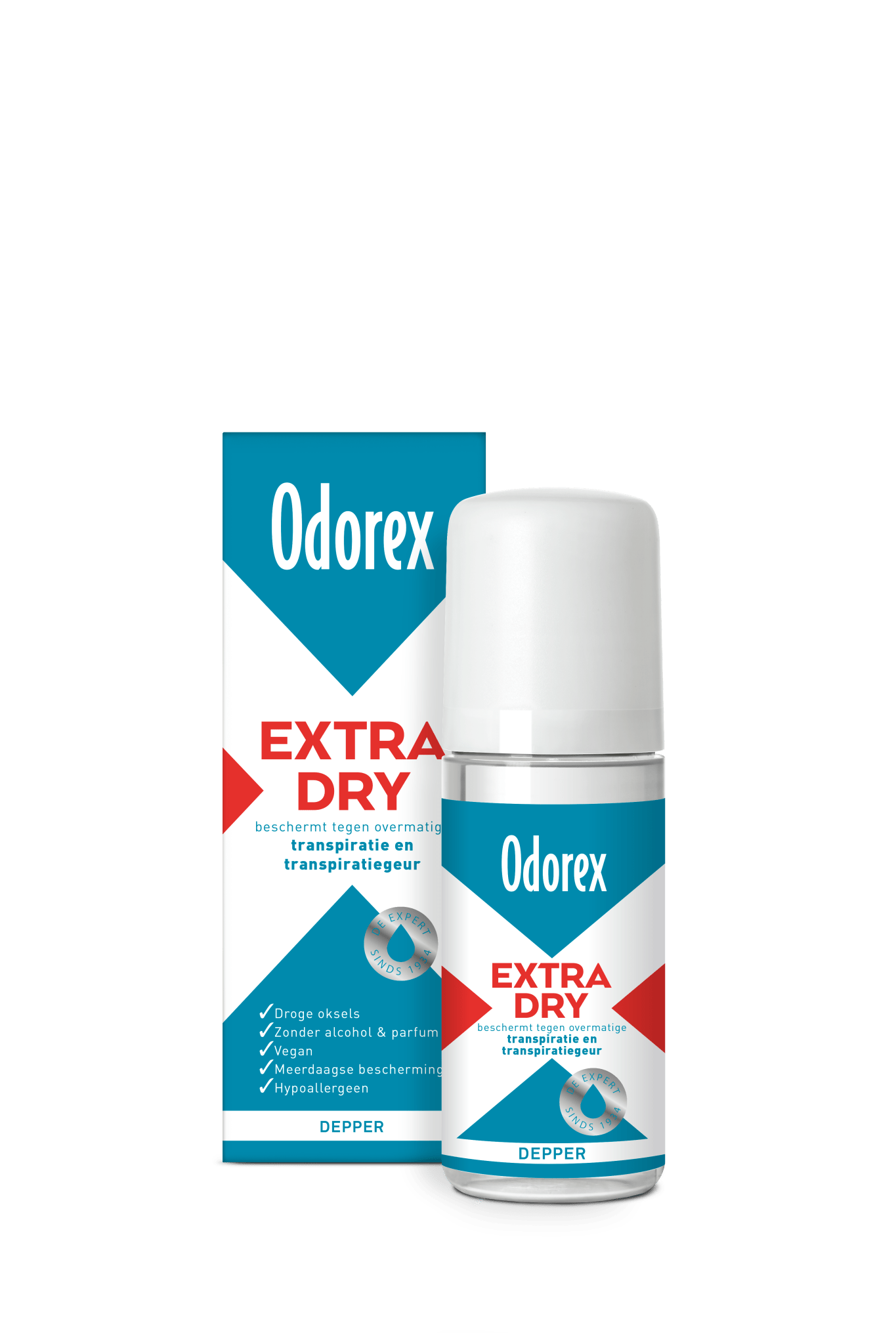 Odorex Extra dry depper 50 Milliliter - DrogistWereld
