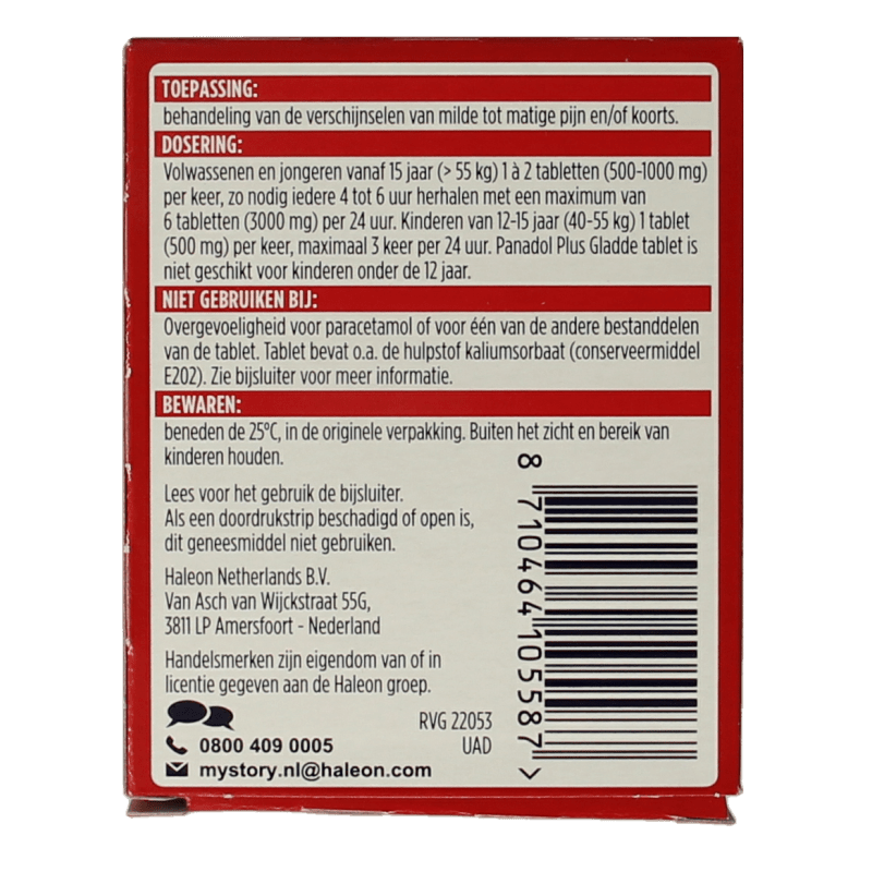 Panadol Plus glad 48 Tabletten - DrogistWereld