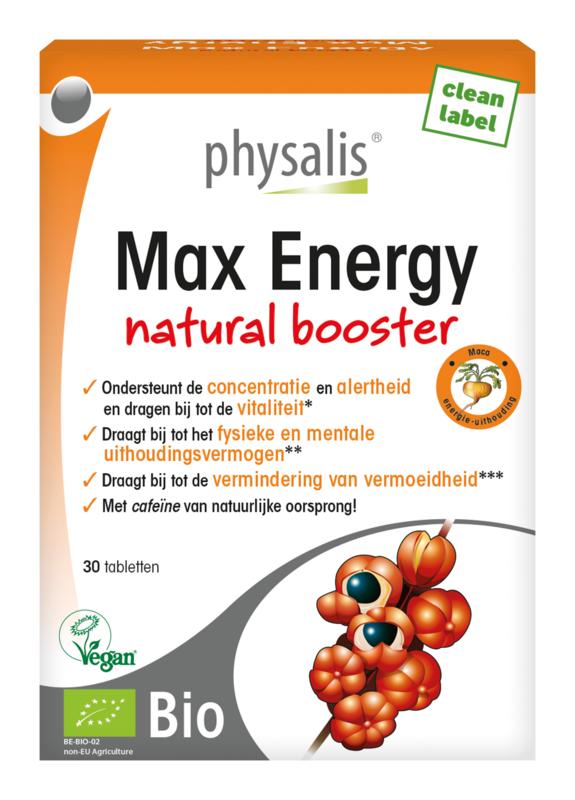 Physalis Max energy bio 30 Tabletten - DrogistWereld