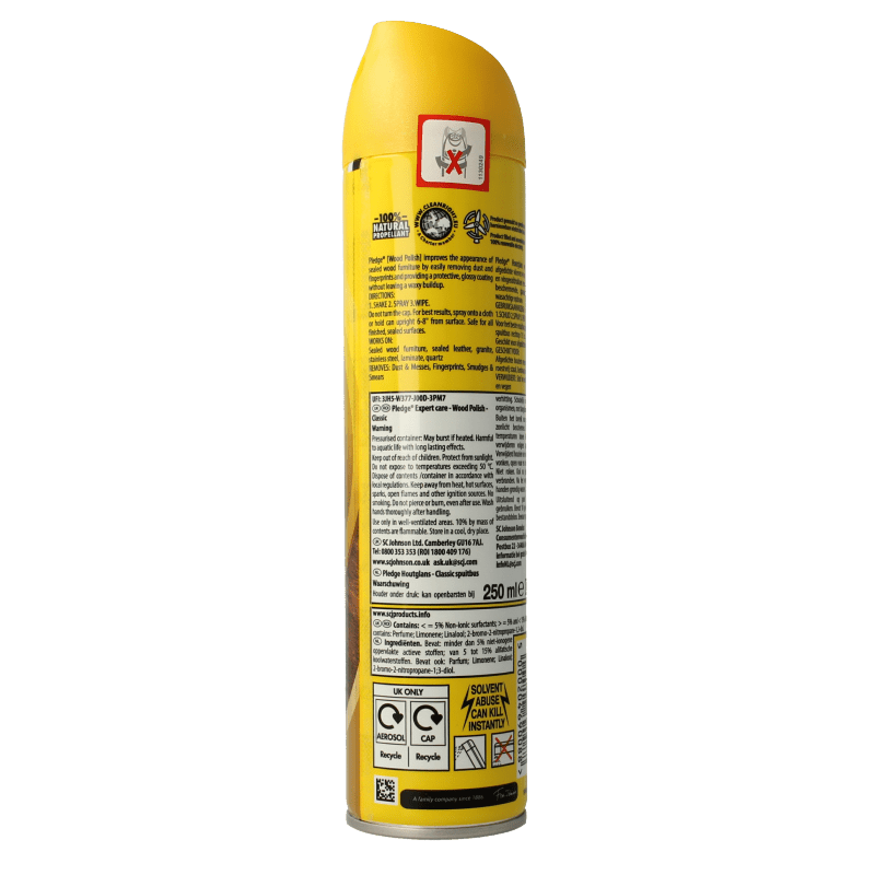 Pledge Meubelspray beautyfy it enhancing polish 250 Milliliter - DrogistWereld