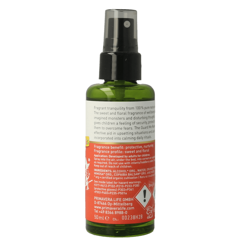 Primavera Organic roomspray guard me kids bio 50 Milliliter - DrogistWereld