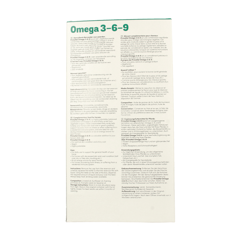 Primeval Omega 3 - 6 - 9 paard 1 Liter - DrogistWereld