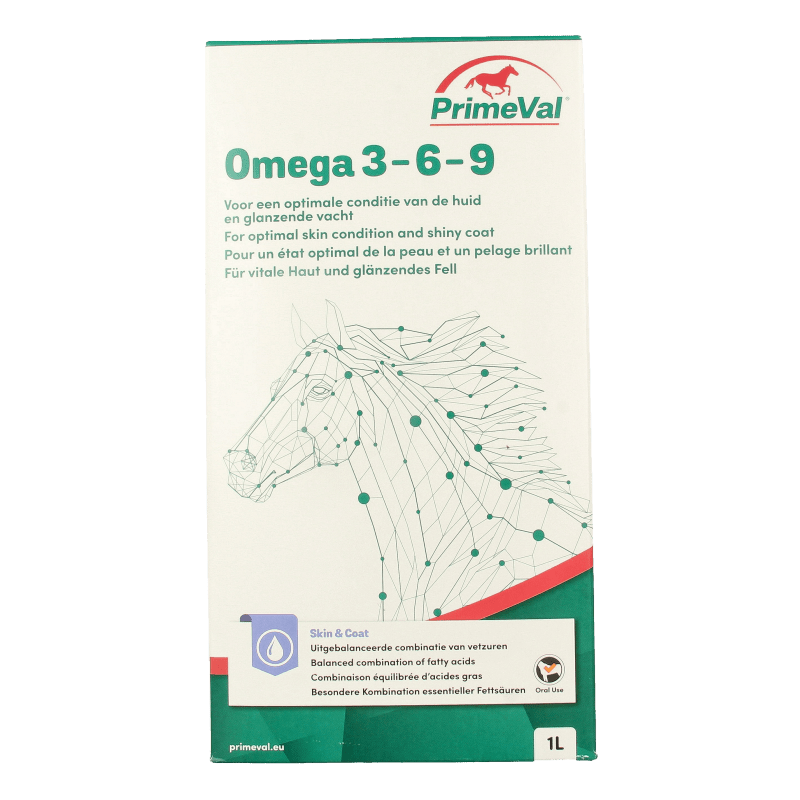 Primeval Omega 3 - 6 - 9 paard 1 Liter - DrogistWereld