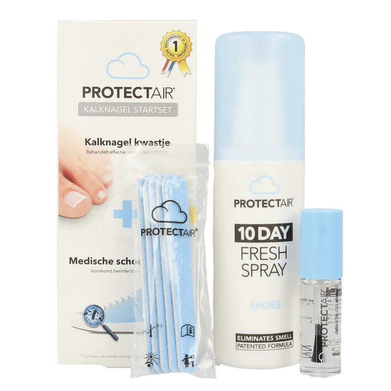 Protectair Kalknagel startset kalknagelkwastje en schoenspray 1 Set - DrogistWereld