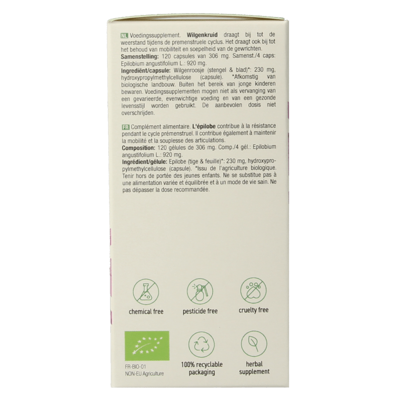 Purasana Wilgenroosje vegan bio 120 Vegetarische capsules - DrogistWereld