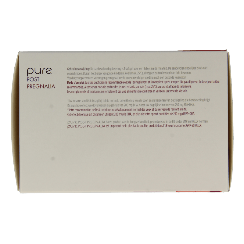 Pure Post pregnalia 30 tabletten & 30 softgels 60 Stuks - DrogistWereld