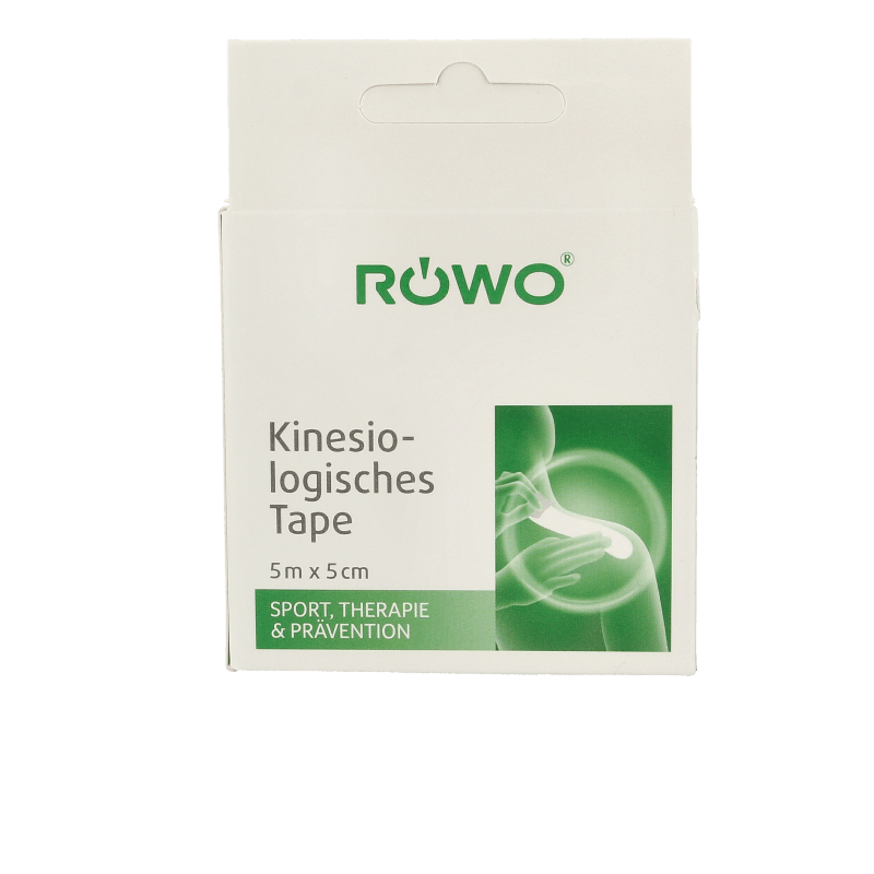 Rowo Kinesiotape zwart 5cmx5m 1 Stuks - DrogistWereld