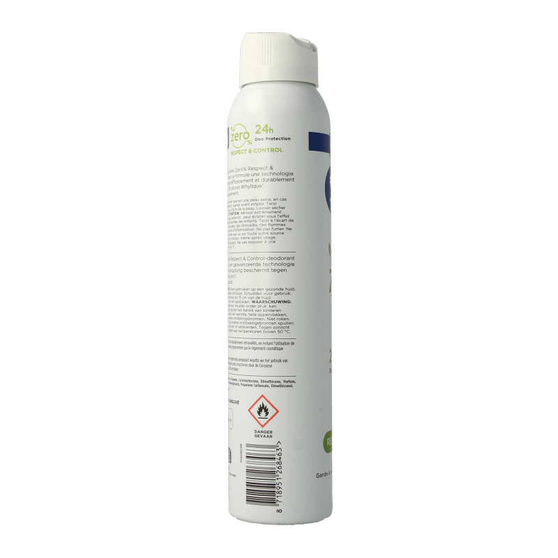 Sanex Deodorant spray zero% respect & control 200 Milliliter - DrogistWereld