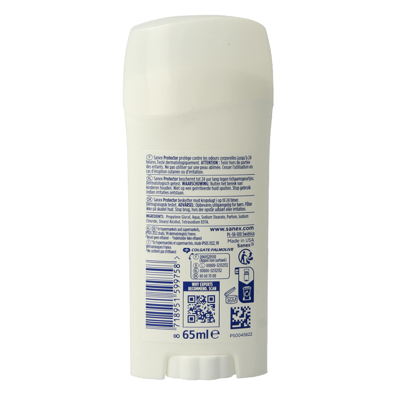 Sanex Deodorant stick dermo protect 65 Milliliter - DrogistWereld