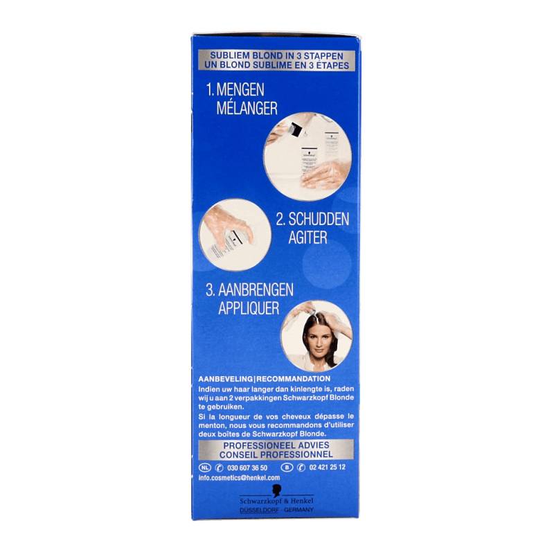Schwarzkopf Blonde haarverf platinum blond L101 1 Set - DrogistWereld