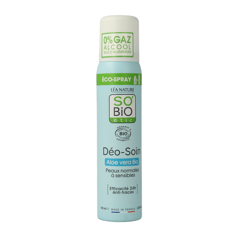 So Bio Etic Deospray women aloe vera 100 Milliliter - DrogistWereld