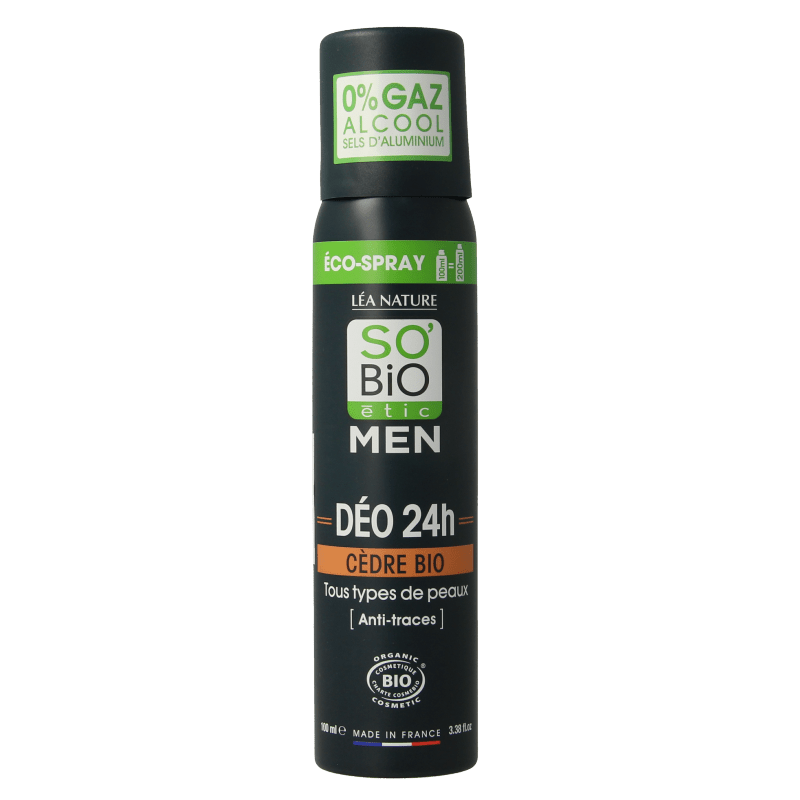So Bio Etic For men deospray ceder 100 Milliliter - DrogistWereld