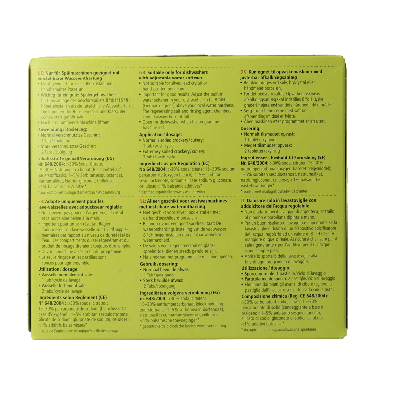 Sonett Vaatwasmachine tablet 25 Stuks - DrogistWereld
